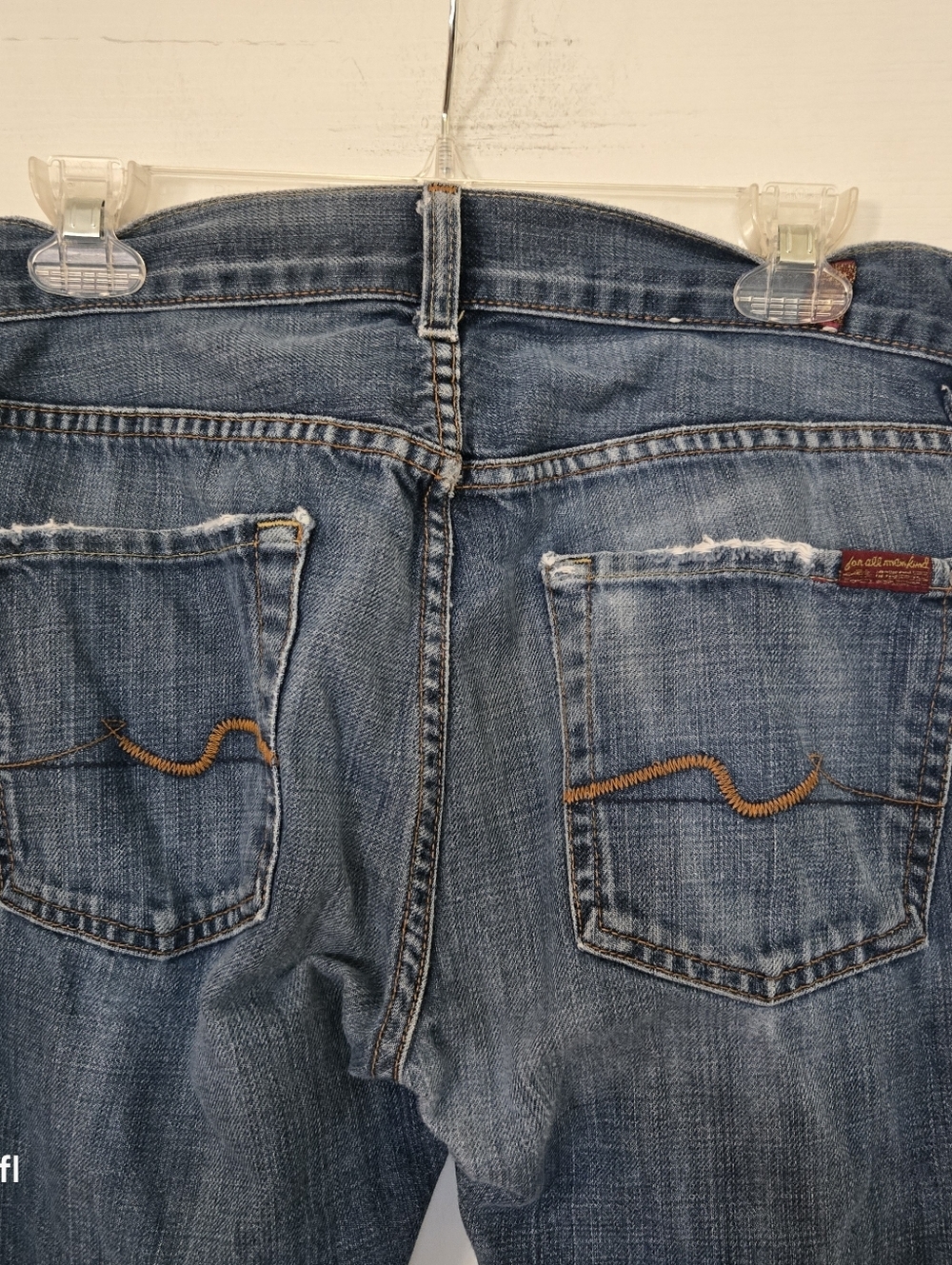 7FAM 7 for all Mankind Brett Jeans 29 distressed - Picture 10 of 12